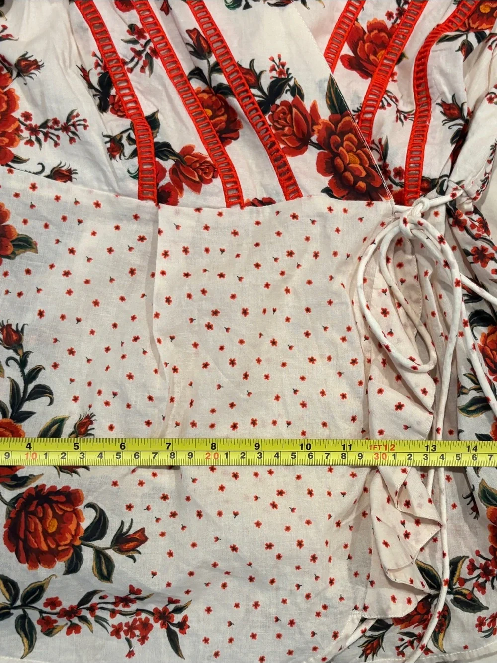 Farm Rio x Anthropologie Wrap Blouse Size Medium New with tags